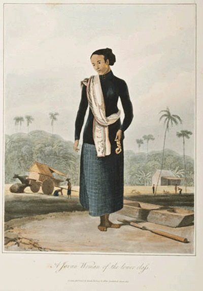 История одежды из батика. Крестьянка.